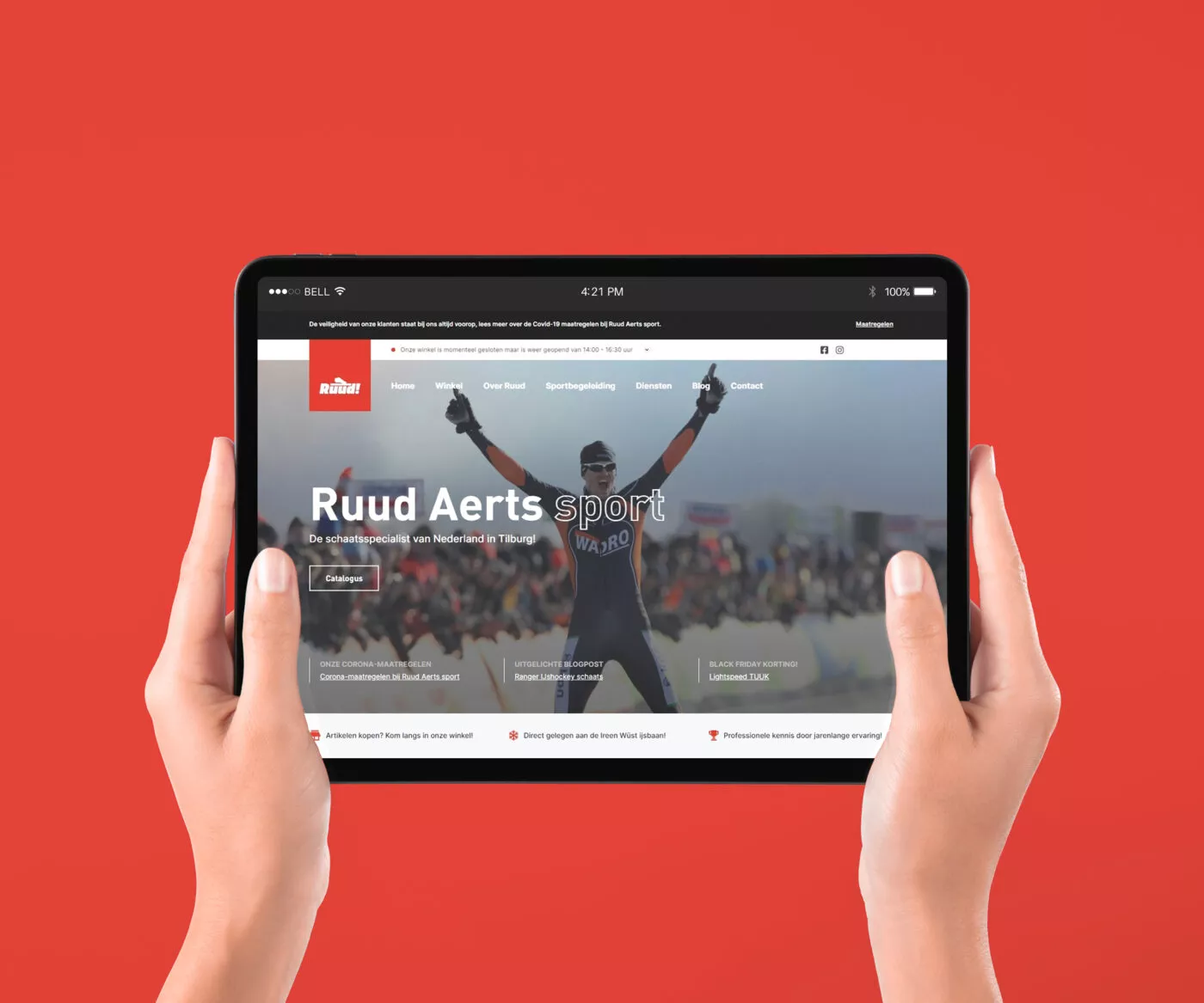 Ruud Aerts sport Tilburg website - door 1314 Media